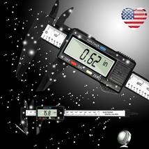 Electronic Digital Display Vernier Caliper 6Inch, 150Mm Carbon Fiber Dig... - $16.14