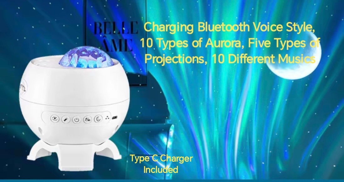 Northern Lights Aurora Starry Sky Projection, Night Light Starry Bedroom - $167.00