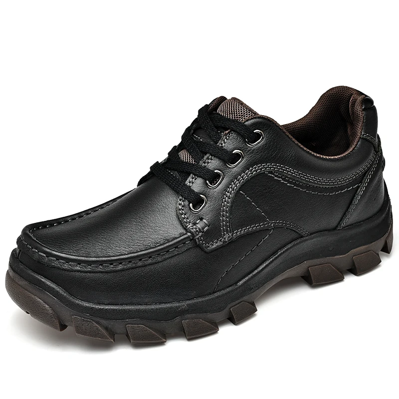 Genuine Leather Tooling Men&#39;s Shoes Leisure Outdoor Shoes Men Fashion Hi... - $92.27