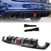 Carbon Fiber Look Rear Side Splitter Lip Bumper Diffuser fits Infiniti Q50 18-21 - £220.57 GBP