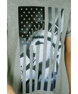 Lady Liberty in Flag. Men&#39;s L T-shirt Gray.   Preowned - £12.25 GBP