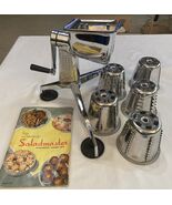 Saladmaster V Machine Manual Food Processor 5 Grater Blades Recipe &amp; Man... - $98.51