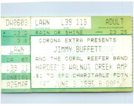 Jimmy Buffett Ticket Stub June 9 1995 Raleigh North Carolina - £19.46 GBP