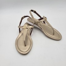 Cole Haan Grove Women&#39;s Size 5.5 B Thong Sandal Leather Brown Metalic - $29.99