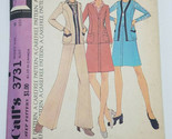 Vintage 1973 Mccalls Pattern 3731 Misses Jacket or Vest Skirt Pants Sz 1... - $9.76