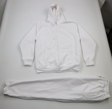 Vtg Streetwear Mens XL Blank Heavyweight 2 Piece Sweatpants Suit Hoodie ... - $118.75