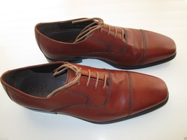 Cole Haan Genuine Premium Leather Cap toes Oxfords Men’ Shoes Orangered 9.5M-10M - £72.04 GBP