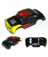 1 HOT ROD MERCURY COUPE Black w/ FLAMES Aurora AFX TOMY Mount Slot Car B... - $27.39 CAD