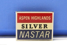 Aspen Highlands - Ski Pin Badge Skiing - Red Nastar Silver - Colorado Mountain - £11.79 GBP