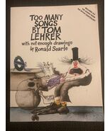 TOO MANY SONGS BY TOM LEHRER, SHEET MUSIC 1981 - $8.20