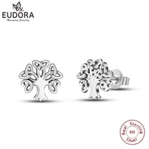 925 Sterling Silver Triquetra Celtics Knot Stud Earring Tree of Life Earrings fo - £18.54 GBP