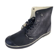 Palladium Slim Snaps Lea Men Boots Black Leather 02897038 Dri-Lex Eco Size 13 - $60.00