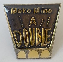 Make Mine A Double Vintage Lapel Pin - £9.38 GBP