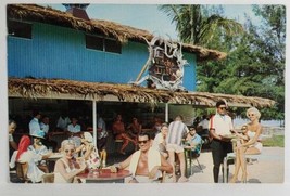 Bahamas Witch&#39;s Bar and Poolside Lounge Grand Bahama Hotel 1963 Postcard S18 - £15.63 GBP