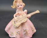 Josef Originals Mandy Playing Guitar in Pink Dress Musicale Series 2 foi... - $79.19