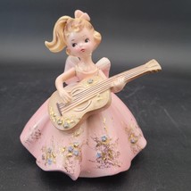 Josef Originals Mandy Playing Guitar in Pink Dress Musicale Series 2 foi... - $79.19