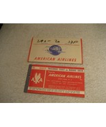 Vintage 1949 American Airlines Passenger Ticket Receipt stub Jacket - $336.78 MXN