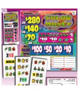 $1 Novelty Pull Tabs  - Color of Money/ All Holders Win Seal Game - £58.35 GBP