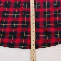 Chaps Button-Down Collar Men's Red & Black Cotton Flannel Shirt Long Sleeve Sz L image 14