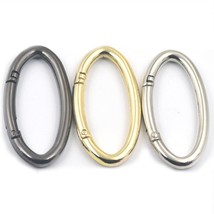 2 pcs Gate Oval Snap Clip Trigger Spring 54mm O ring Rings Carabiner key... - £5.38 GBP