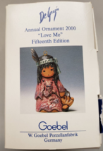 Goebel DeGrazia Annual Ornament 2000 &quot;Love Me&quot; Ornament 15th Edition - £55.14 GBP