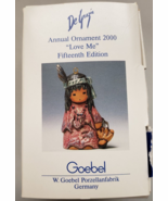 Goebel DeGrazia Annual Ornament 2000 &quot;Love Me&quot; Ornament 15th Edition - $96.18 CAD