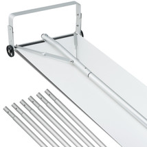 VEVOR Snow Roof Rake 30ft Reach Aluminium Roof Shovel with Slide Cloth 19&quot; Blade - £108.68 GBP