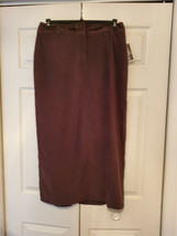 Fashion Bug Ladies Long Brown Size 12 Stretch Polyester Skirt (NEW) - $14.85
