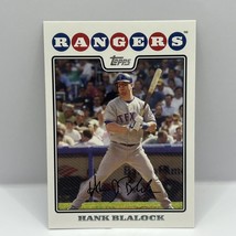 2008 Topps Baseball Hank Blalock Base #53 Texas Rangers - £1.55 GBP