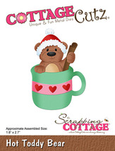 Hot Toddy Bear Cottage Cutz Die. CLEARANCE - $6.00