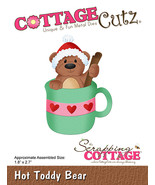 Hot Toddy Bear Cottage Cutz Die. CLEARANCE - $6.00