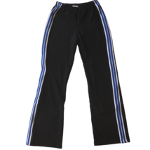 CW Sport VTG Womens Active Pants Size Petite PM Side Stripe Black Elastic Waist - £16.42 GBP