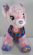 Build A Bear Workshop Twinkle Sparkle Reindeer Pink Glittery Plush Toy 14&quot; - $23.38