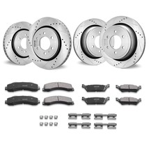 VEVOR Drilled Slotted Front&Rear Brake Rotors Pads Kit for 2012-2020 Ford F-150 - $372.99