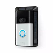 Ring 5AT3S7 Black Solar Charger Ring Battery Video Doorbell Micro USB - $393.79 MXN