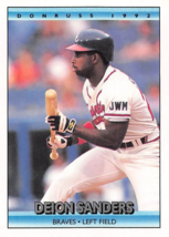 1992 Donruss #564 Deion Sanders Atlanta Braves ⚾ - £0.75 GBP