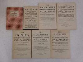 Lot Of 7 Colonial Williamsburg Guidebook George Washington Journal Craft Series - £118.27 GBP