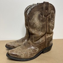 Smoky Mountain Boots Girls Jolene Brown Western Boot 3754C Size Youth 2.5 R - $37.62