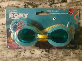 Disney Pixar Finding Dory Swim Goggles Adjustable Strap Blue &amp; Yellow X100 - £7.05 GBP