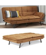 Memory Foam Futon Sofa Bed Couch Sleeper Convertible Foldable Loveseat F... - $4,725.51 MXN
