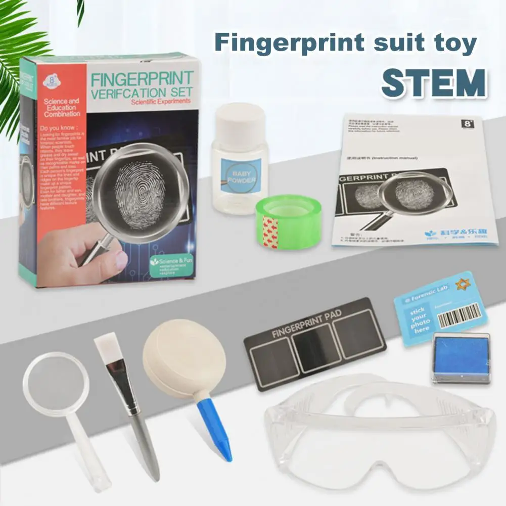 Children Fingerprint Verification DIY Toys Set Science Forensic Experiment - £12.46 GBP