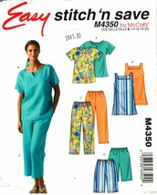 Misses&#39; TUNIC, TOP, PANTS &amp; SHORTS 2004 Simplicity Pattern 4350 Size 14-... - £9.59 GBP