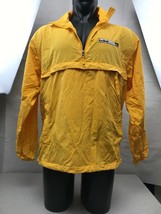 Lands’ End Pullover Yellow  - Wind Breaker Hooded Size Large Color tech KG DD - $18.32