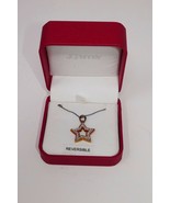 Ross Simons 925 Sterling Silver Gold Vermeil Diamond Pendant 18” Chain N... - €51,77 EUR