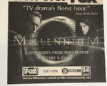 Millennium Vintage Tv Guide Print Ad Lance Henriksen TPA15 - £4.66 GBP