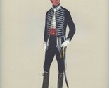 P H Smitherman Print 1798 Officer 7th Queen&#39;s Own Light Dragoons - £21.90 GBP