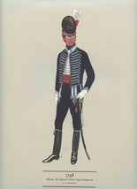 P H Smitherman Print 1798 Officer 7th Queen&#39;s Own Light Dragoons - £21.67 GBP