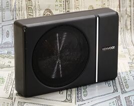 Kenwood Compact 8" Subwoofer Enclosure Integrated 250W Amplifier *PARTS*... - $86.39