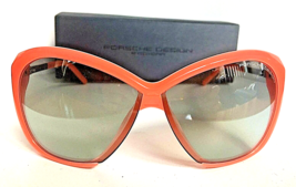 New Porsche Design P 8603 A Cat.3 Coral Oversized Women&#39;s Sunglasses Italy - £152.69 GBP