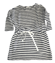 Vineyard Vines Navy And White Striped Nautical Terry Tie Waist Dress Size Small - £15.68 GBP